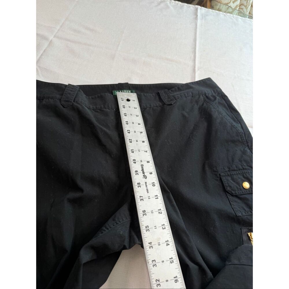 Lauren Ralph Lauren Women’s Vintage Y2K Black Cargo Pants Plus Size 20W - Picture 3 of 9